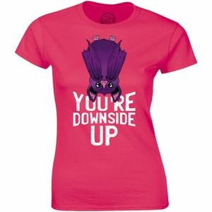 You're Downside Up Funny Bat Halloween Tee T-shirt